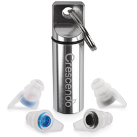Многоразовые беруши для сна Crescendo (ранее ProGuard SleepPlugz) | 2 размера S и M | с фильтрами повышенной шумоизоляции