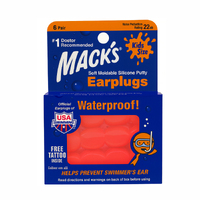 Детские силиконовые беруши для плавания Mack’s Kids Size 6 пар