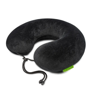 Дорожная ортопедическая подушка с фиксатором с «эффектом памяти» (Memory foam) ELITE DECOR PMF 001-3 Черная