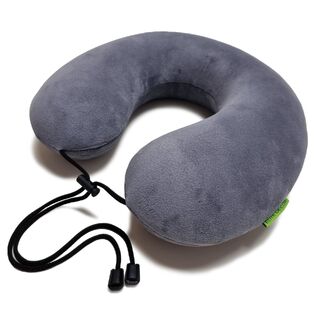 Дорожная ортопедическая подушка с фиксатором с «эффектом памяти» Memory Foam ELITE DECOR PMF 001-3 Серая